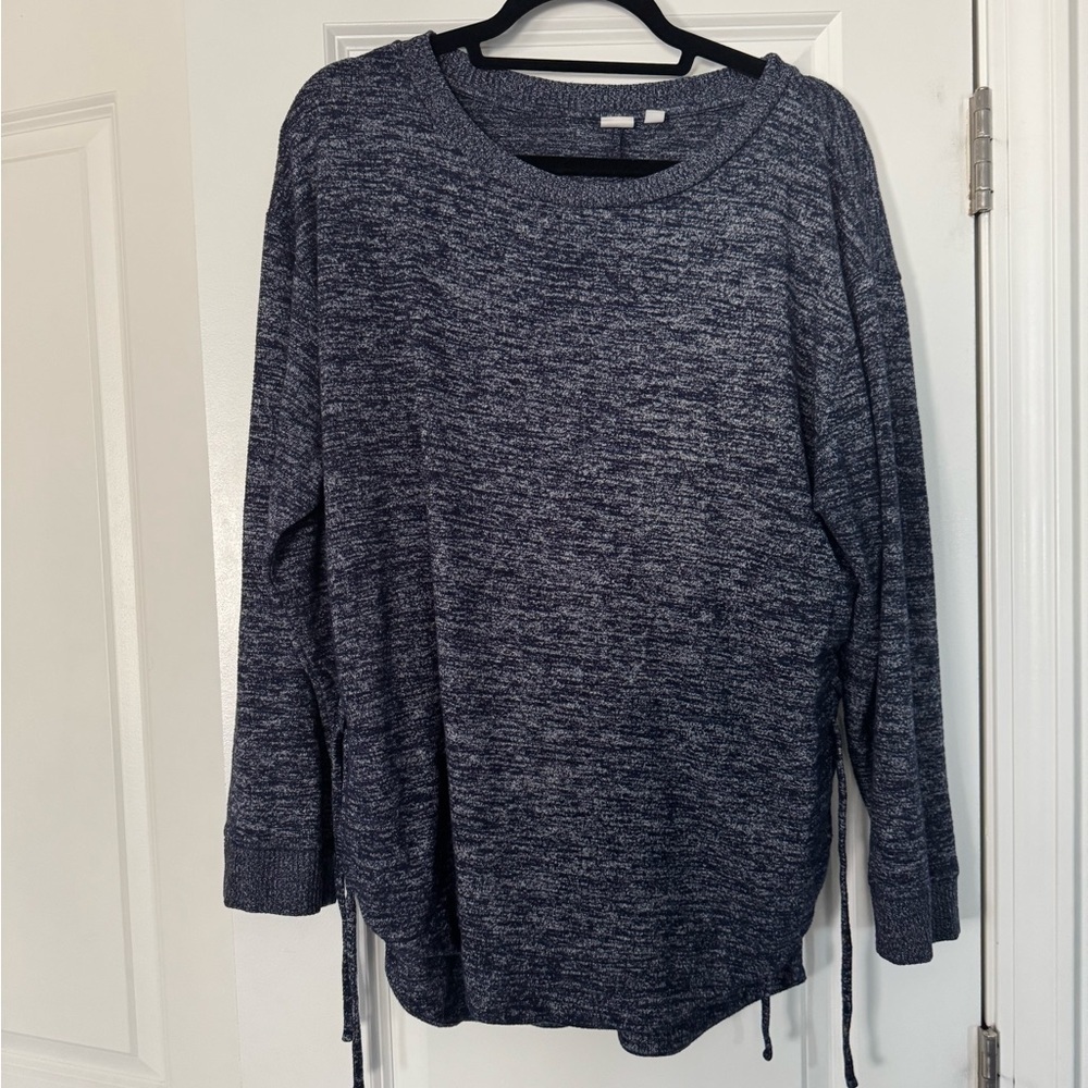 Gap Navy Blue Oversized Sweater with tie sides - Picture 2 of 6